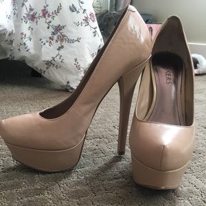 Bakers Platform Nude Heels